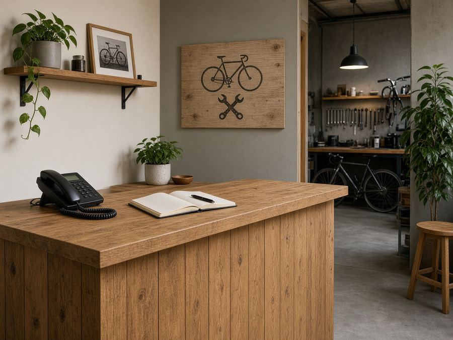 Contact desk at Tortirasch Atelier in Linz
